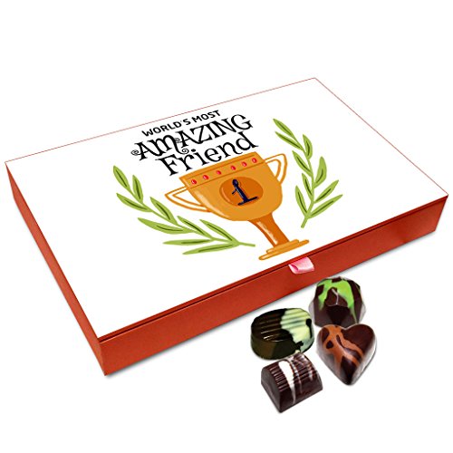 Image of Chocholik Friendship Gift Box - World's Most Amazing Friend Chocolate Box for Friends - 12pc