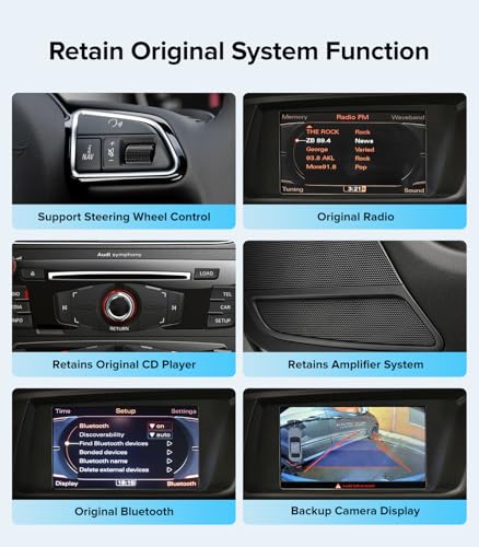 APEXNAV 10.25" CarPlay Radio for Audi Q5 SQ5 (09-17) Concert & Symphony - image 8