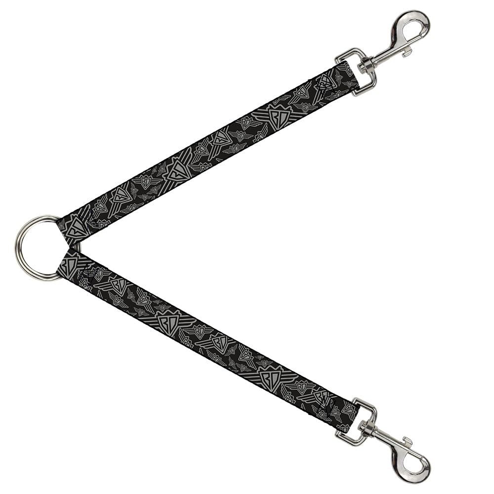 Correa divisora Buckle-Down de 76.2 cm que evita enredos al caminar con dos collares