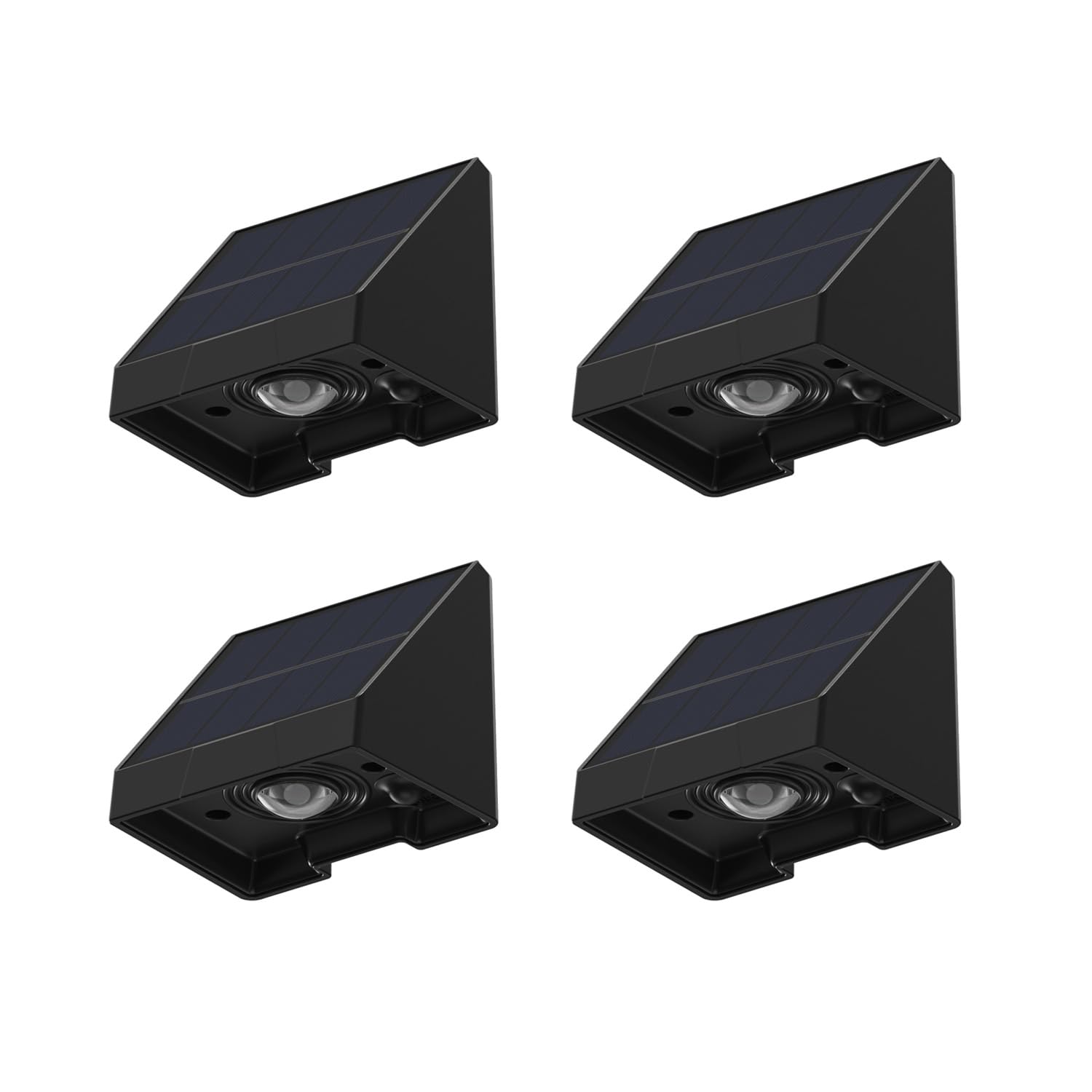 Auraglow Solar Fence Lights 8 Pack, Outdoor Garden Post Downlights