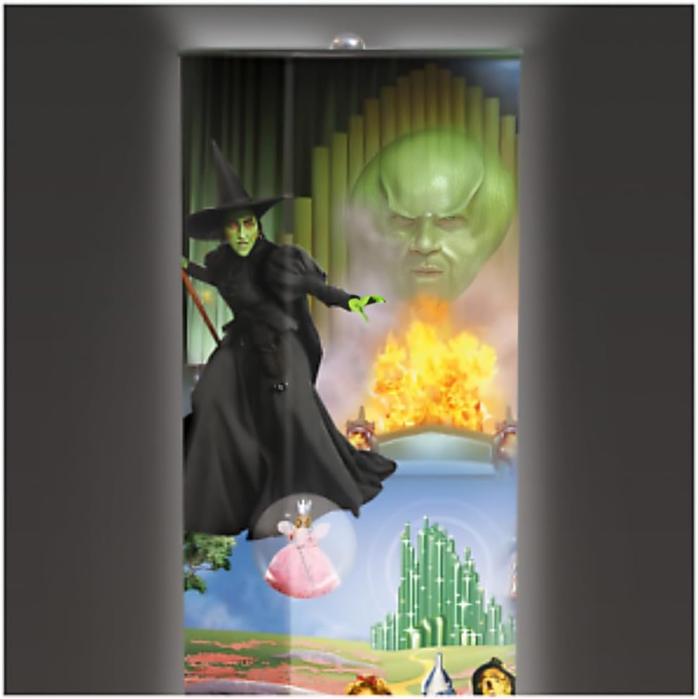 The Wizard of OZ Floor Lamp with Art On 4-Sided Fabric Shade