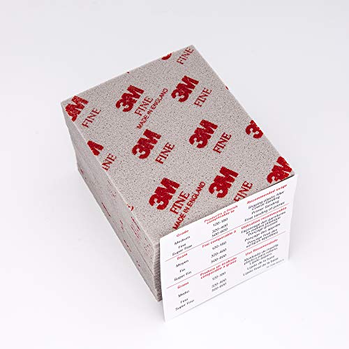 20-PK (Grit 320/400) Softback Sanding Sponge Abrasive Paper Flexible Foam Aluminum Oxide