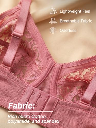 Image of INKURV Full Coverage Net Bra for Women Cotton| Comfortable Minimizer Bra for Heavy Breast Bra for Big Busts| Sag Lift Support Bra