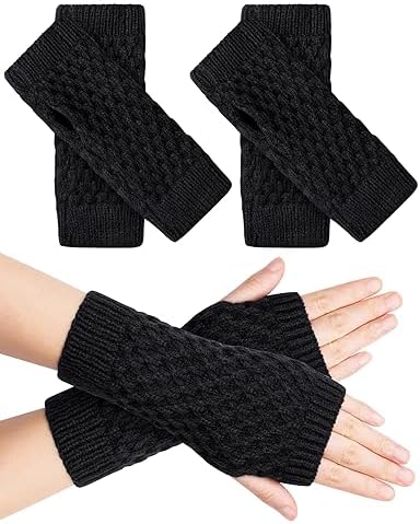 Damen Magic Combo Handschuhe Fingerlos | Warme Winterhandschuhe Für Damen, Größe One Size