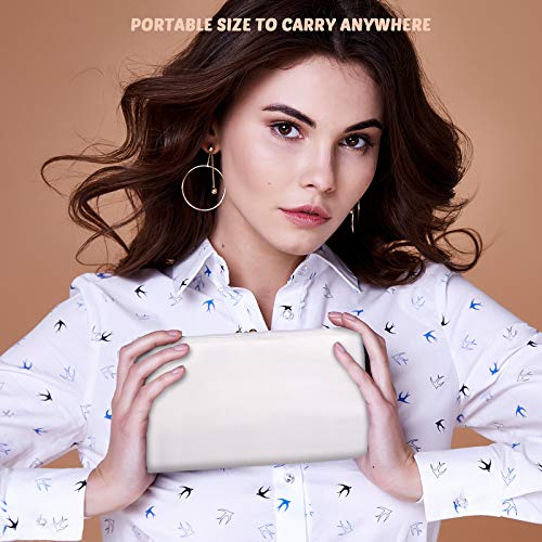 Weewooday 12 Pieces Sublimation Zipper Pouch Blank DIY Canvas Makeup Bags for Women Plain Cosmetic Pouch with Zipper for Travel Wedding Teacher Women Toiletry Makeup Cosmetic Stationery(White)3