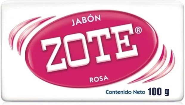 Zote Rosa Laundry Bar Soap, Pink, 100g, 10 Pack