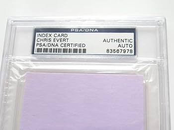 Amazon | クリス・エバート 直筆 サイン 入り カット カード