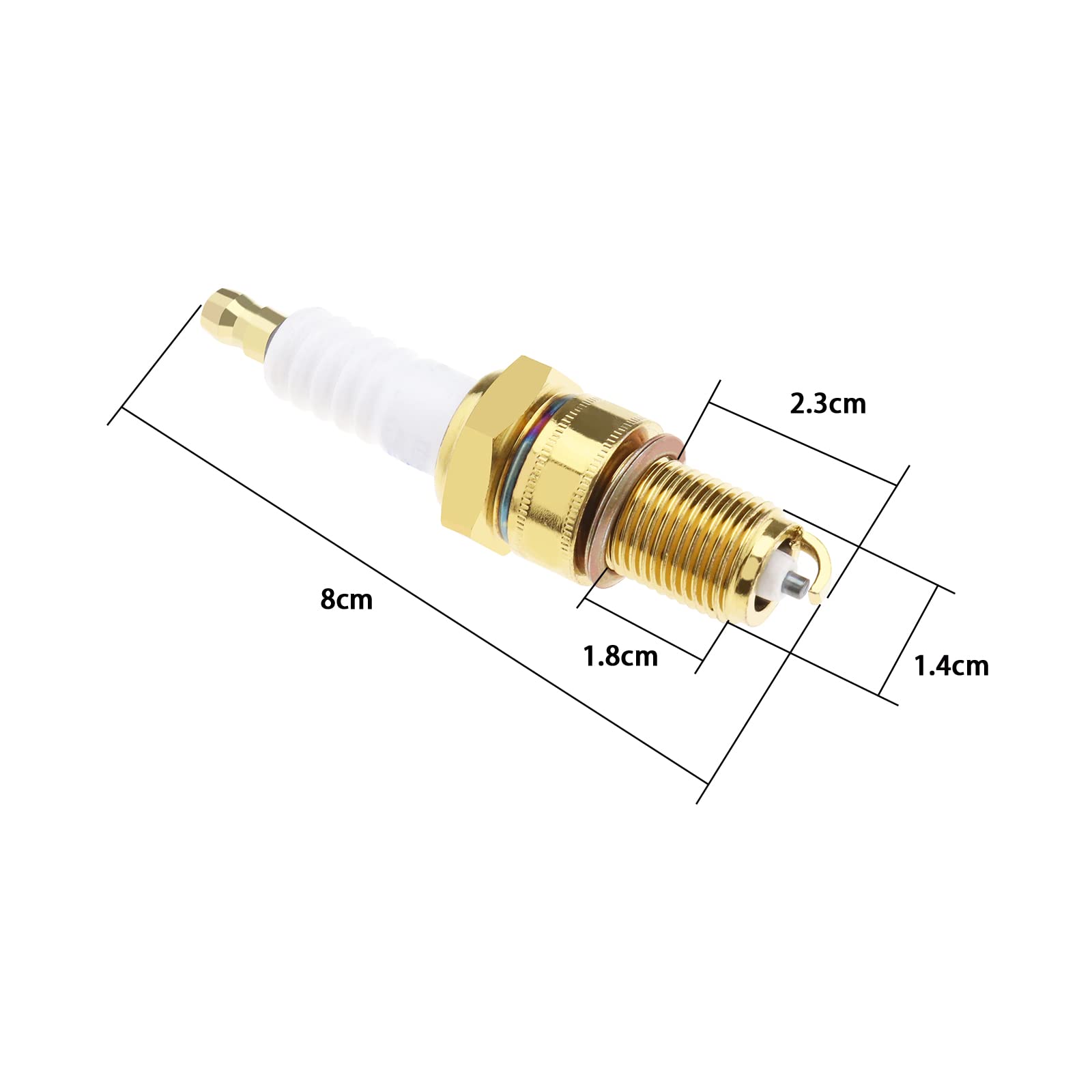 3 Candele Di Accensione F7TC Per Tosaerba E Motori Piccoli - Ricambio Originale - Foto 10