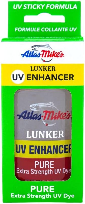 Atlas Mike's Lunker UV Enhancer, Pure Extra Strength UV Dye, UV Sticky Formula, 2 oz