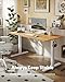 FEZIBO Electric Standing Desk, Height Adjustable Stand up Desk, 60 x 24 Inches Sit Stand Home Office Desk, Computer Desk, Light Rustic Brown