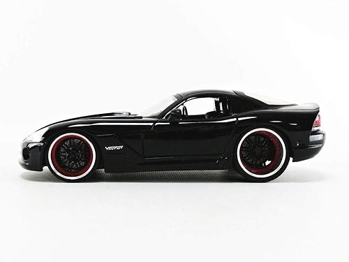 Miniatura 3 de Fast & Furious Letty's Dodge Viper SRT 10 1/24 Escala Diecast Car Negro