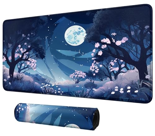 Image of Card Mat for MTG & TCG Playmat,Moon Stars Floral