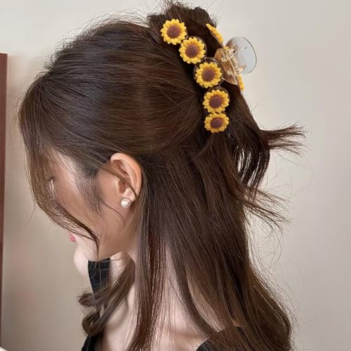 Pinza para el cabello con diseño de girasol miniatura 6