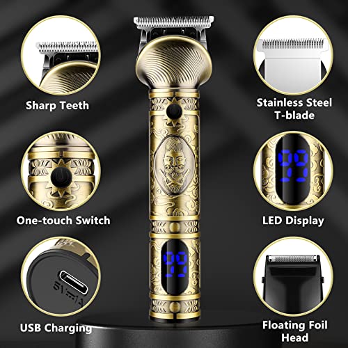 Saoilli Beard Trimmer For Men,Hair Trimmer Hair Clippers Nose Hair Trimmer Shaver Kit,Cordless Trimmer For Mustache,Face,Body,Electric Shaver Razor For Men 6 In 1 For Hair Cutting Beard Grooming Kit #TOP4