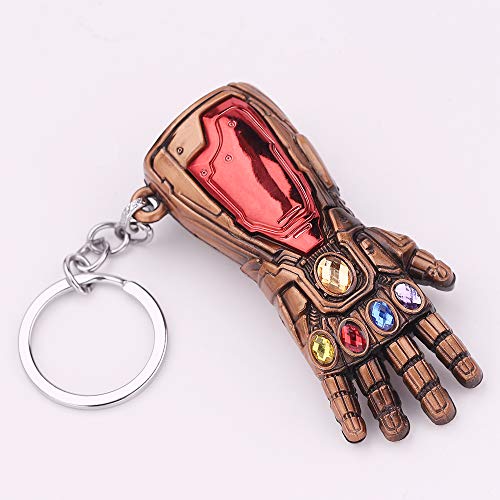 Avengers Thanos Infinity Gauntlet Keychain - Thanos Infinite Power Soul Stone Magnet Infinity War Key Chain Rings Accessories For Marvel Men Women Fans (Copper) #TOP2