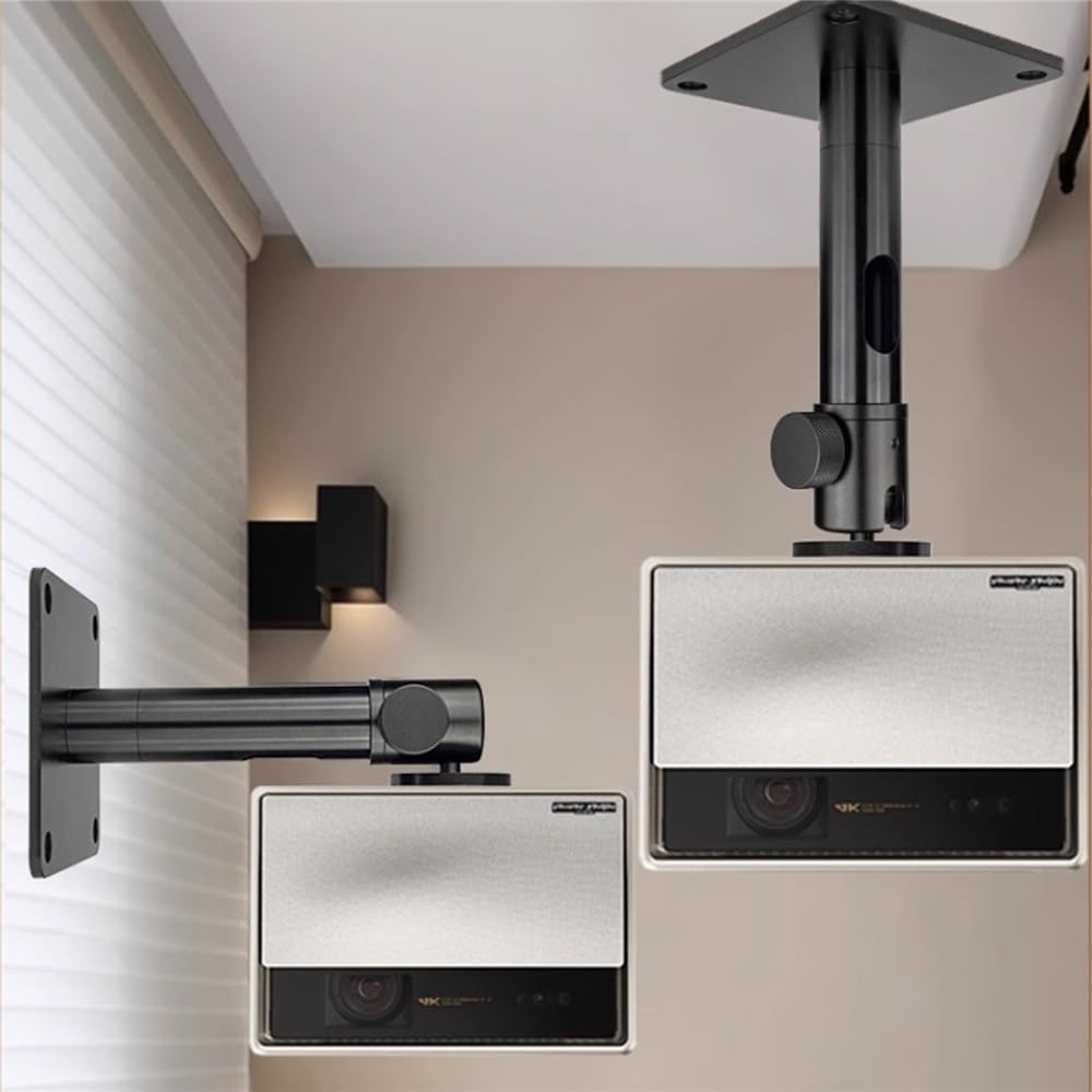 Supporto per Proiettore Staffa di sospensione spessa e spessa Staffa di sospensione telescopica a soffitto con staffa universale montata a parete for proiettore Supporti per proiettori(XXL)