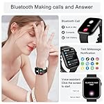 Smart Watch for Men Women Fitness: Waterproof Make/Answer Call Smart Watches for Men Digital Mens Watches Running Step Tracker Smartwatch Android Phones iPhone Samsung Compatible Heart Rate Monitor - Image 2