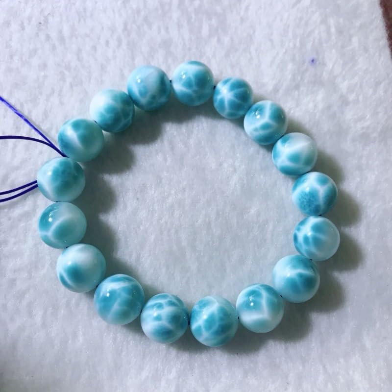 Bracelet en jaspe de sédiments marins de 12mm fait main en pierre naturelle