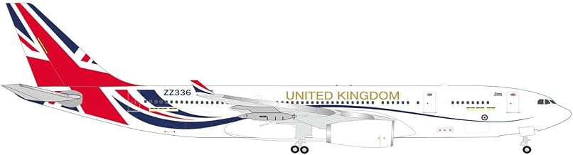herpa United Kingdom Airbus A330 MRTT Voyager KC.Mk 2 - No. 10/101 SQN, RAF Brize Norton Vespina 1:500 Scale Miniature Collectible Model Without Base Metal