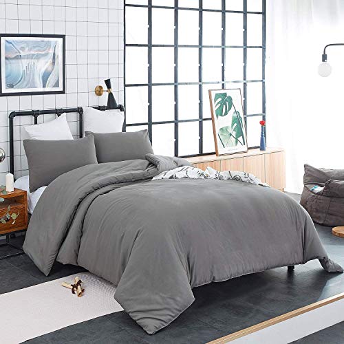 Houseri Dark Grey Comforter King Size Grey Bedding Gray Comforter Set King Men Women Plain Grey King Comforter Sets Dark Gray Comforter Bedding King Comforter Set Solid Gray Comforter King Size Soft #TOP1