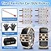 Tire Chains for Car SUV Pickup Trucks, Adjustable Portable Emergency Tire Chains, Snow Chains for Tire Width（225-285mm), 6Pcs