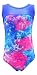 MadSportsStuff Girls Gymnastics Leotard - Tank with Keyhole (Princess Tie Dye, Youth 10-12)