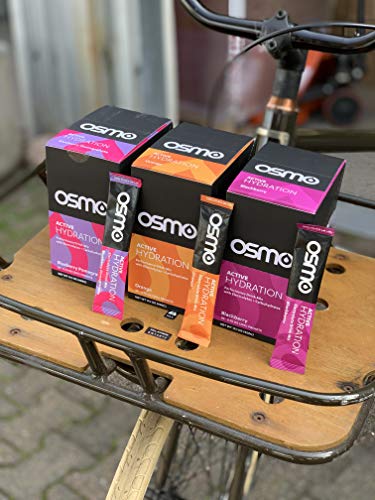 Osmo Nutrition Active Hydration | 20-Count Single Serve Box | During-Exercise Electrolyte Powdered Drink | Fastest Way To Rehydrate | All Natural Ingredients (Blackberry, 20 Grams) #TOP4