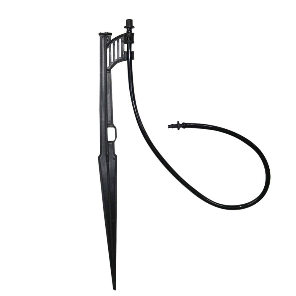 Tubo flessibile da giardino con connessione rapida Mist connettore 'ugello Con supporto asta e 33cm 4/7 Mm Hose Kit Garden di spruzzatore Raccordi a goccia l'acqua di irrigazione comune 20 Set