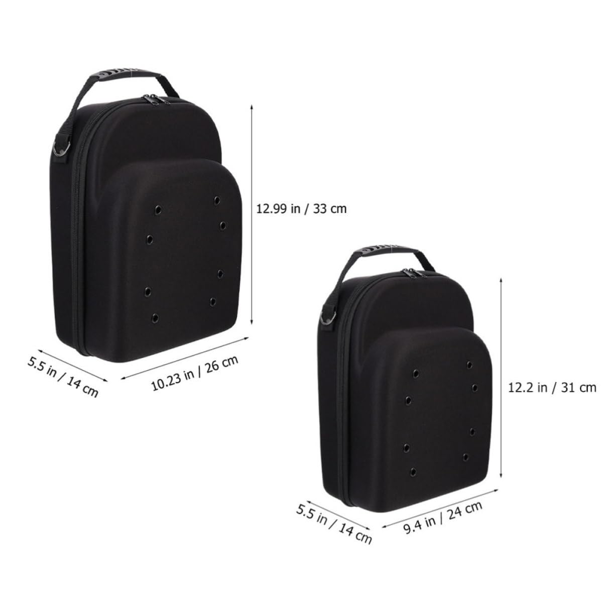MAGICLULU 2 Pezzi Scatola Porta Cappelli da Viaggio in Eva, Organizer Nero