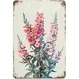Photo Gallery wizyxq targa in metallo con fiori a nido di gallo, stile vintage, decorazione artistica da parete per soggiorno, camera da letto, giardino, cortile, negozio, bar, 20,3 x 30,5 cm Photo Gallery wizyxq targa in metallo con fiori a nido di gallo, stile vintage, decorazione artistica da parete per soggiorno, camera da letto, giardino, cortile, negozio, bar, 20,3 x 30,5 cm