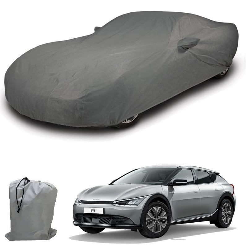 Image of ARCUATE Triple Layer Custom fit Car Body Cover for KIA Ev6 |Top Layer Dustrproof | Middle Layer Waterproof | Bottom Layer Scratch Protection | Outdoor Indoor Fabric