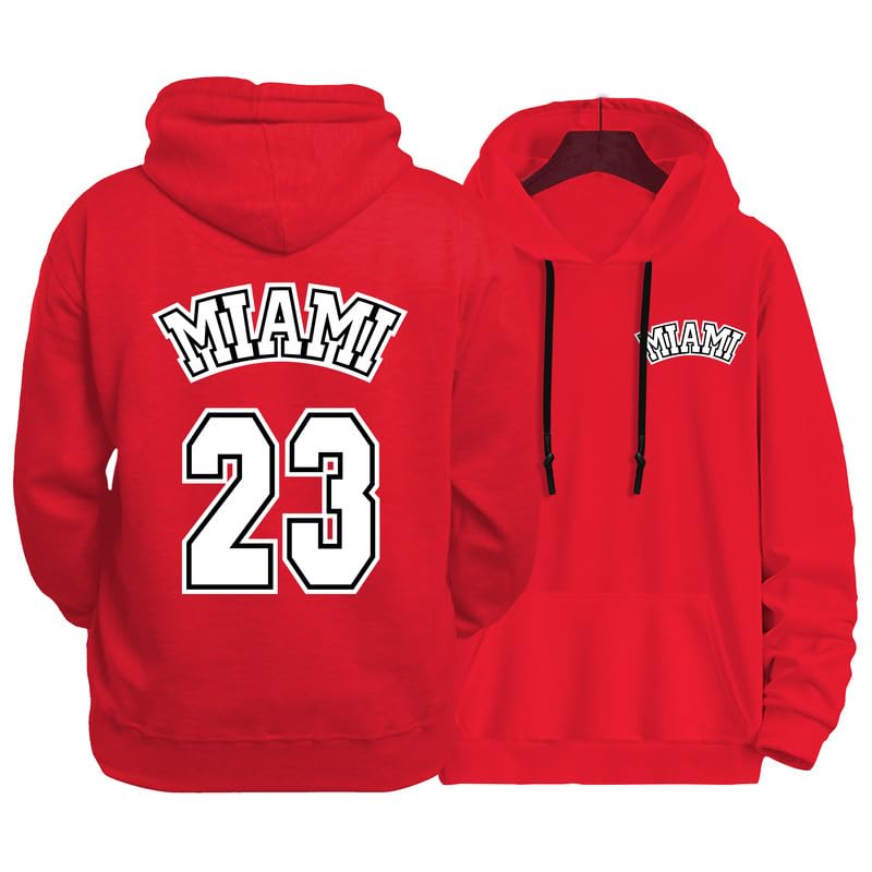 FASHION AND YOUTH Miami 23 Design Hooded Sweatshirt