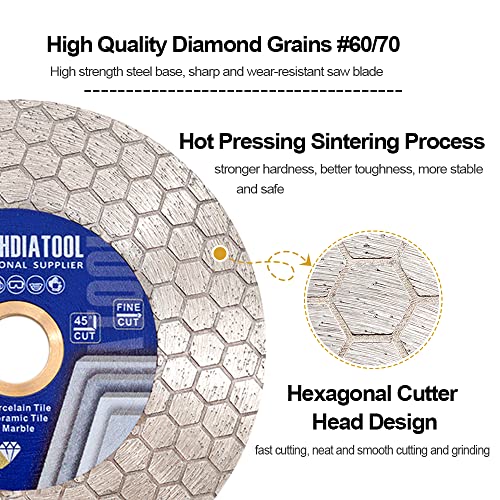 Disque diamant 125mm SHDIATOOL à coupe nette et sans éclats