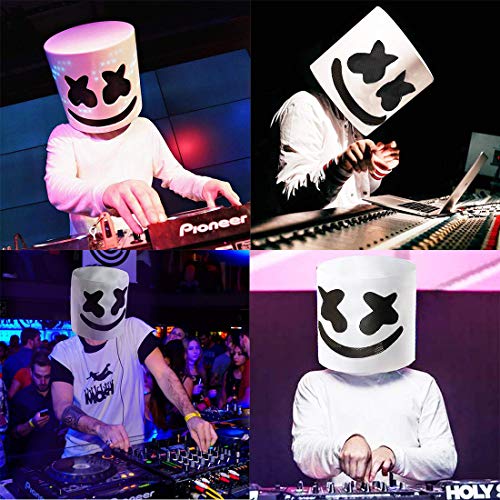 JESSTOLO DJ Maske Marshmello, Maschera Marshmallow...