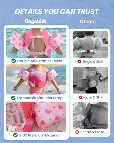 Image of Gogokids Puddle Float Jumper 24-66 Pounds, Toddler Swim Vest Kids Floaties