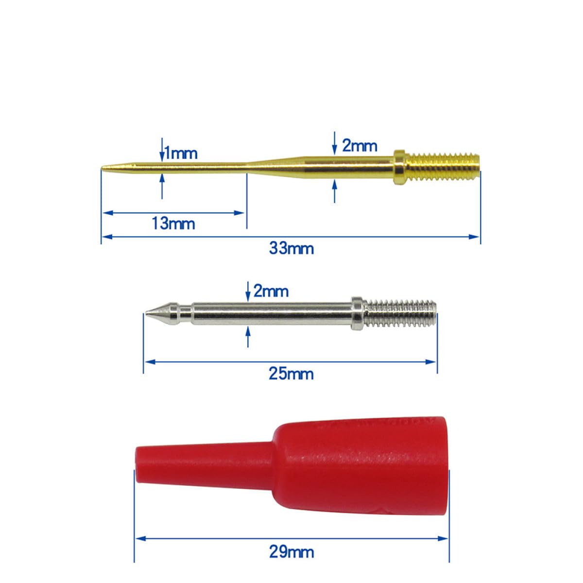 ABOOFAN Kit di Puntalini per Multimetro 21-in-1 Clip Coccodrillo Elettrico, Test Affidabile Materiali in Pvc per Attrezzi Elettricista Professionali