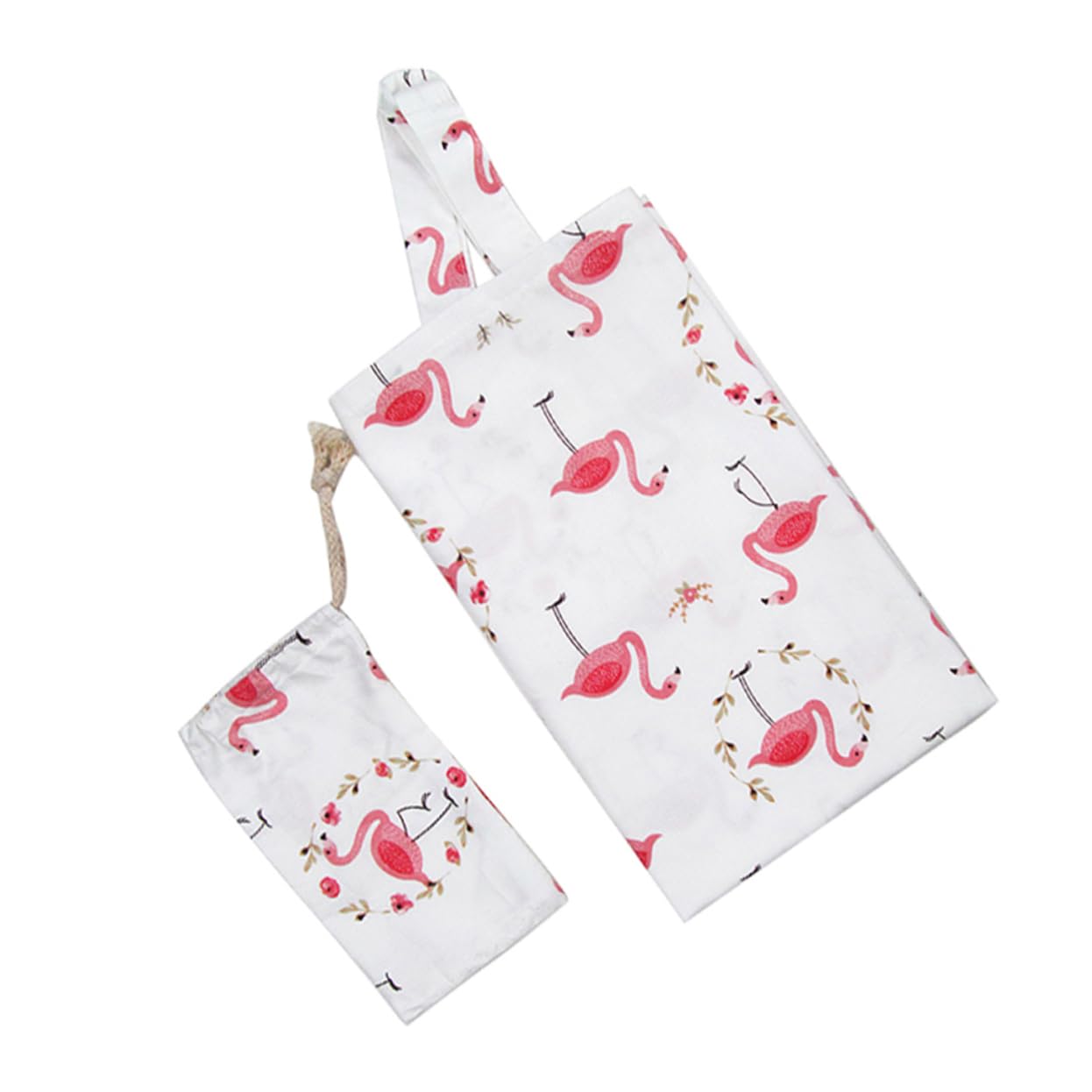 UPKOCH 3stücke Baumwoll-umstandsdecke Für Stillen Und Tragbarer Stillüberwurf Mit Nackenstütze Für Draußen Flamingo