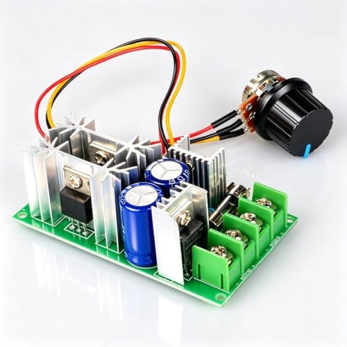 Gebildet Ensemble de Contrôleur de Moteur à Courant Continu 12V 24V 36V 48V/20A, Module d'entraînement Haute Puissance à Vitesse Réglable PWM Interrupteur...