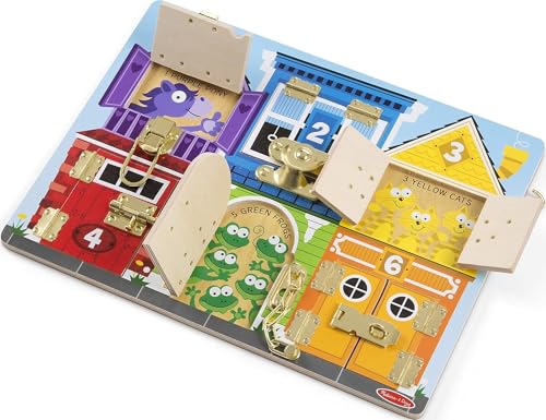 Melissa & Doug Latches Wooden Activity Board