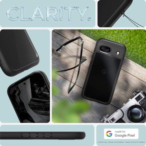 Image of Spigen for Pixel 8a Case, Ultra Hybrid[Anti-Yellowing] [No Magnet Ring] - Matte Black