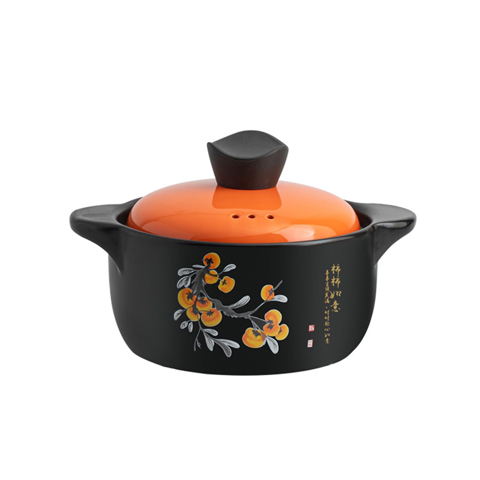 RajoNN Cuchara de Mesa Juego de cucharas Cazuela de cerámica Cazuela de Barro con Tapa, Cazuela de Barro para cocinar al Calor - Cazuela con Tapa, Cazuela de Barro Utensilios de Cocina Olla para