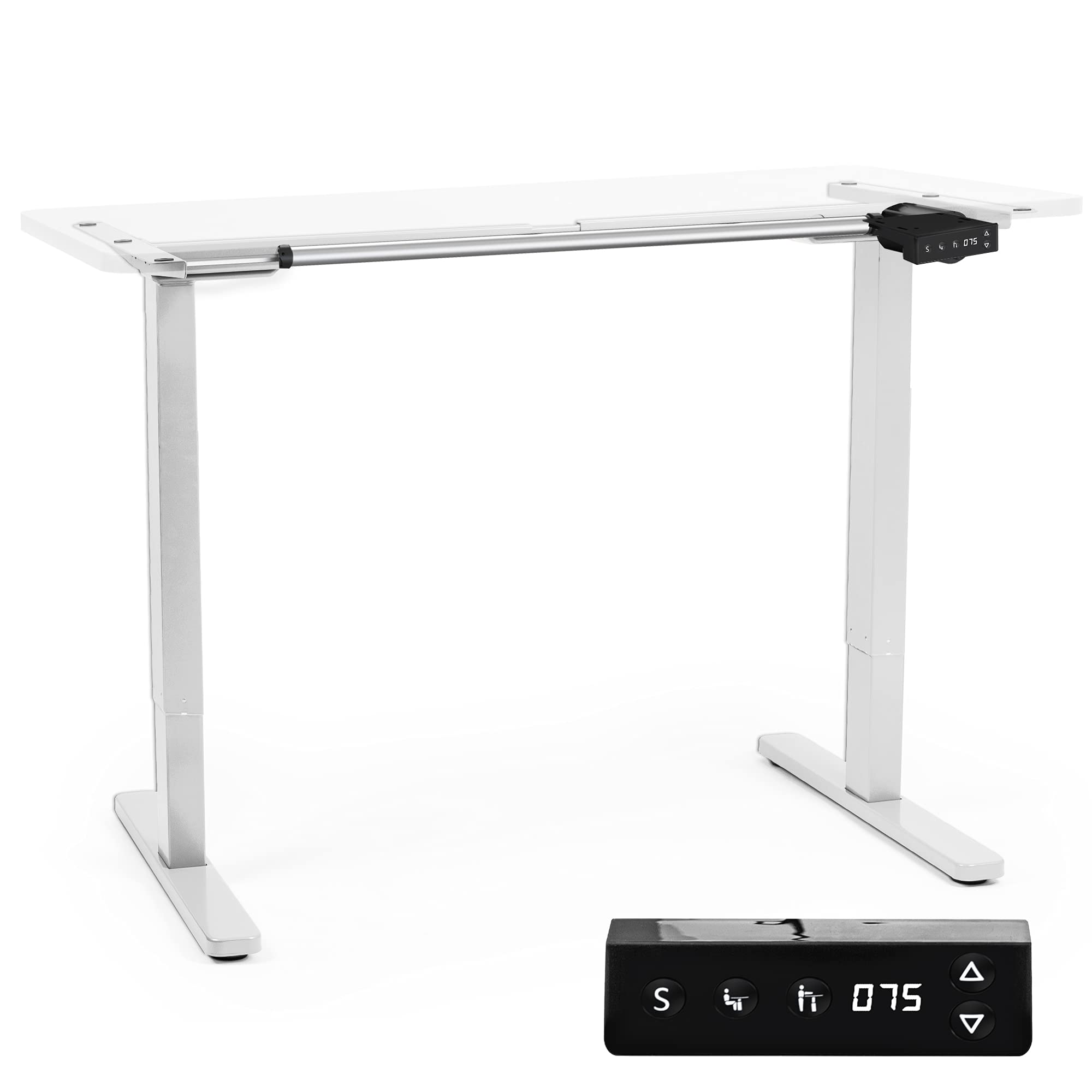 Duronic Sit-Stand Desk DM05D2 Height Adjustable PC Laptop Workstation â