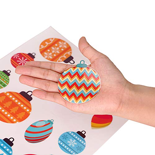 FINGOOO 8 Sheet 120 Pieces Christmas Window Cling Snowflakes Decals Clings for Home/Shop Window Display - Image 5