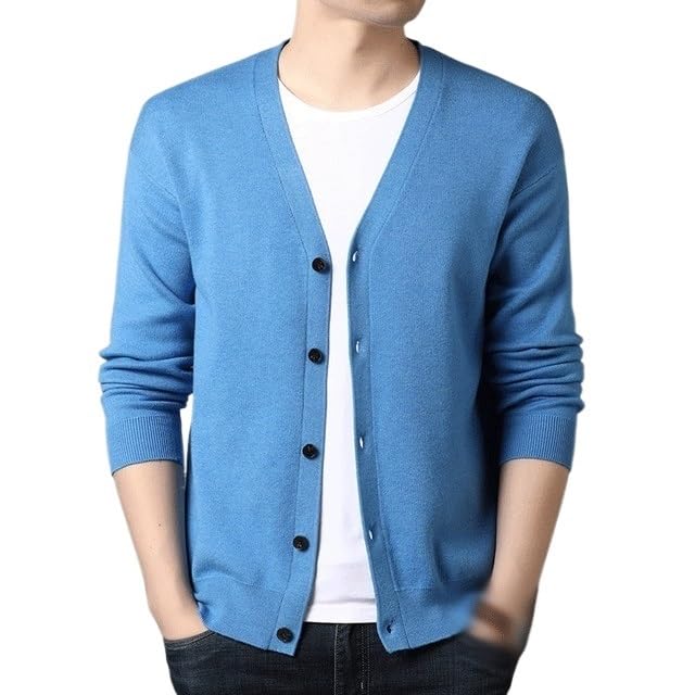 Cardigan en laine tricoté XXL : le confort d'un manteau d'hiver élégant pour homme