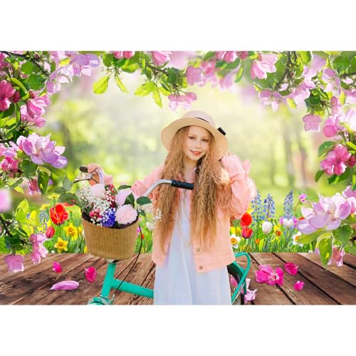 Tela fondo fotográfico primavera 7x5 ft para eventos miniatura 5