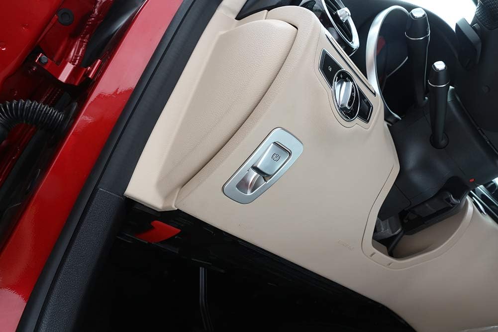Amazon Com Electronic Handbrake Parking Brake Cover Trim Refit For Mercedes Benz W213 E Glc Class C Class W205 2015 2018 Abs Matte Chrome Car Accessories Automotive