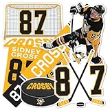 Desert Cactus Pittsburgh Penguins Sticker Team NHL National Hockey League Player Vinyl Decal Laptop Water Bottle Car Scrapbook (Type P2 - Sidney Crosby)