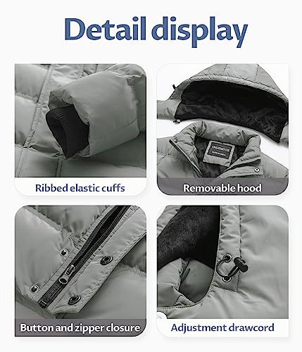 Image of Men's Puffer Jacket Waterproof Winter Parka jacket Warm Thicken Ski Coat