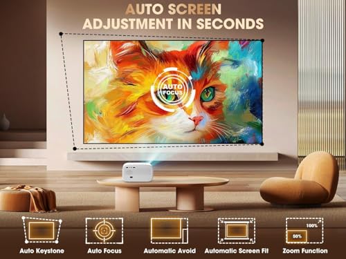 VIZONY 1080p Smart Projector w/ WiFi 6 & Bluetooth - image 3
