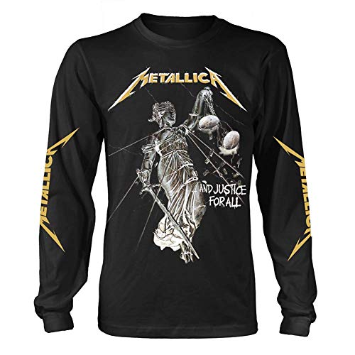 Metallica 'and Justice For All' (Black) Long Sleeve Shirt (Small)